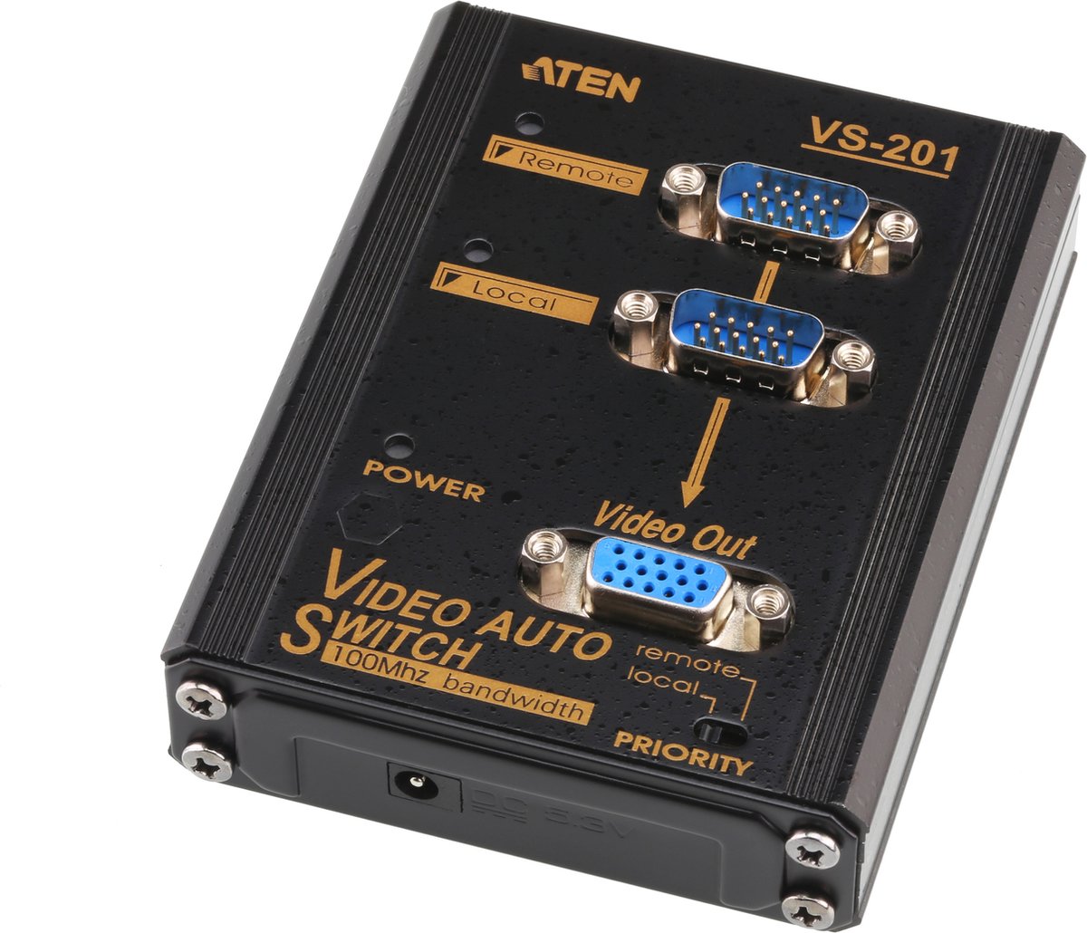 VGA Switch 2 Port Video Switch up to 65m 1920 x 1440 DDC:DDC2:DDC2B