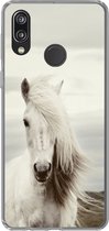Geschikt voor Huawei P20 Lite (2020) hoesje - Paard - Strand - Manen - Siliconen Telefoonhoesje