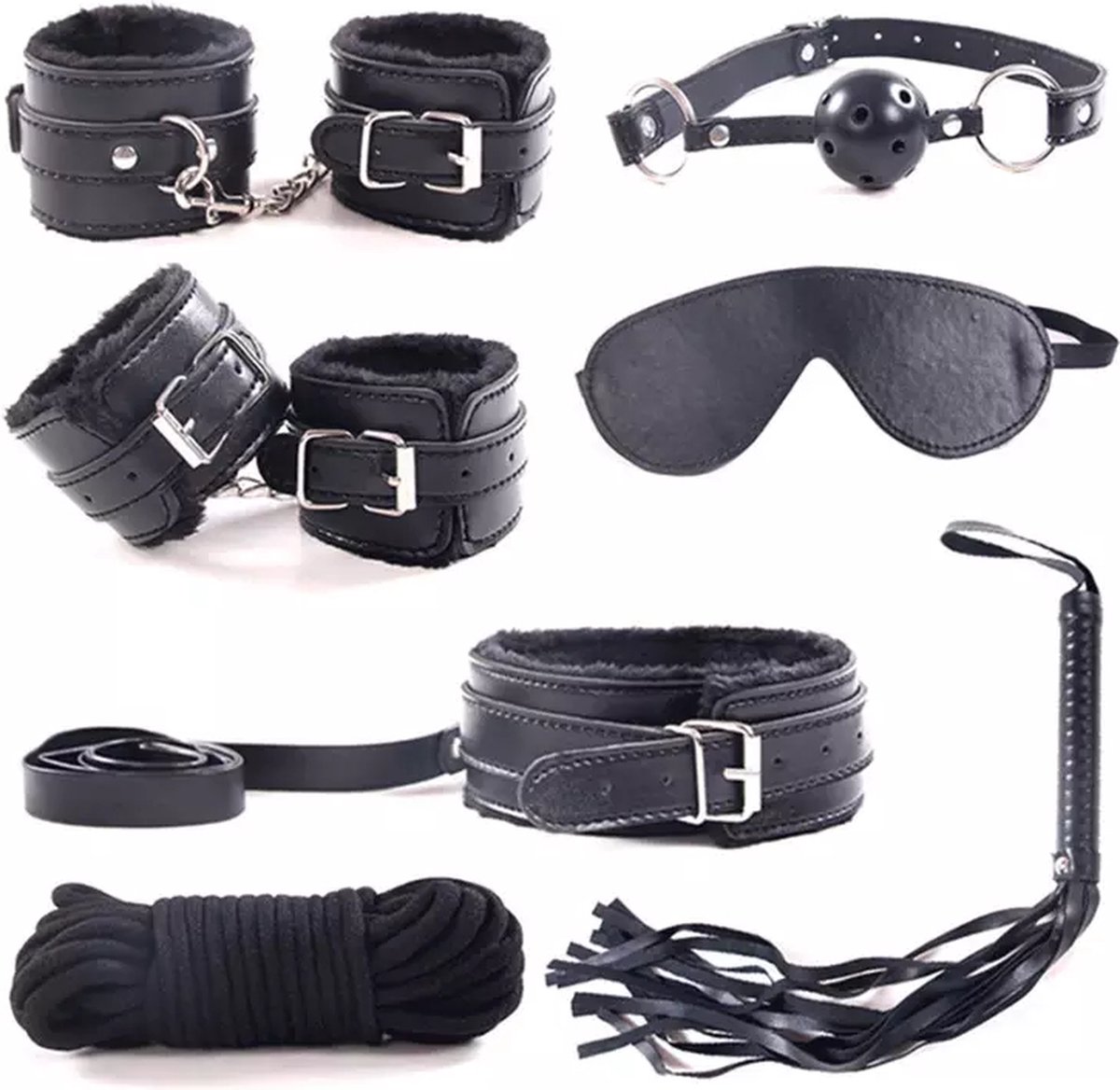 Goedkoopste Erodit® bondage set -zwart- verstelbare riemen - bondage- SM -seks speeltje - BDSM - beginners- koppels - erotisch spel - diepe penetratie- Sex spel - Erotiek- Seks speeltjes koppels - Mannen - Vrouwen