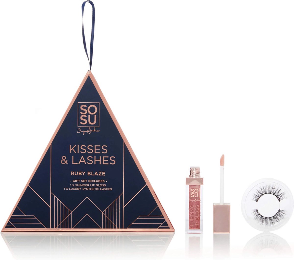 Goedkoopste SOSU by SJ - Kisses & Lashes Ruby Blaze Gift Set - Geschenkset - Cadeau - Lipgloss set