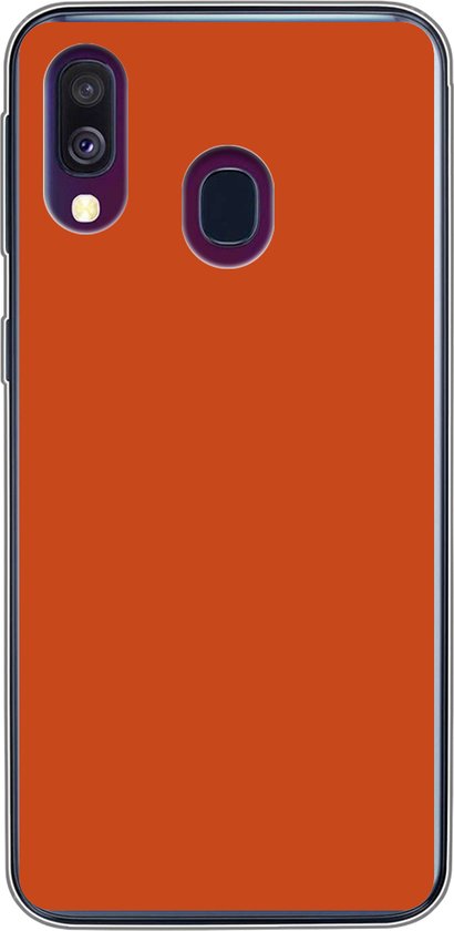 Coque Samsung Galaxy A40 - Terre de Sienne - Terre - Intérieur - Coque de téléphone en Siliconen