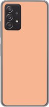 Geschikt voor Samsung Galaxy A53 5G hoesje - Abrikoos - Roze - Pastel - Effen - Kleur - Siliconen Telefoonhoesje
