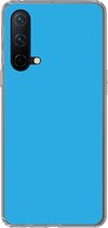 Geschikt voor OnePlus Nord CE 5G hoesje - Blauw - Licht - Kleuren - Siliconen Telefoonhoesje