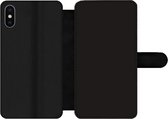 Bookcase Geschikt voor iPhone XS telefoonhoesje - Grijs - Herfst - Seizoenen - Kleuren - Met vakjes - Wallet case met magneetsluiting