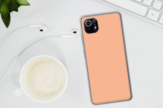 Xiaomi Mi 11 - Abricot - Rose - Pastel - Uni - Oranje - Coque de téléphone en Siliconen