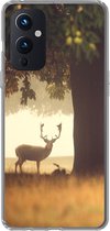 OnePlus 9 - Cerf - Arbres - Forêt - Coque de téléphone en Siliconen