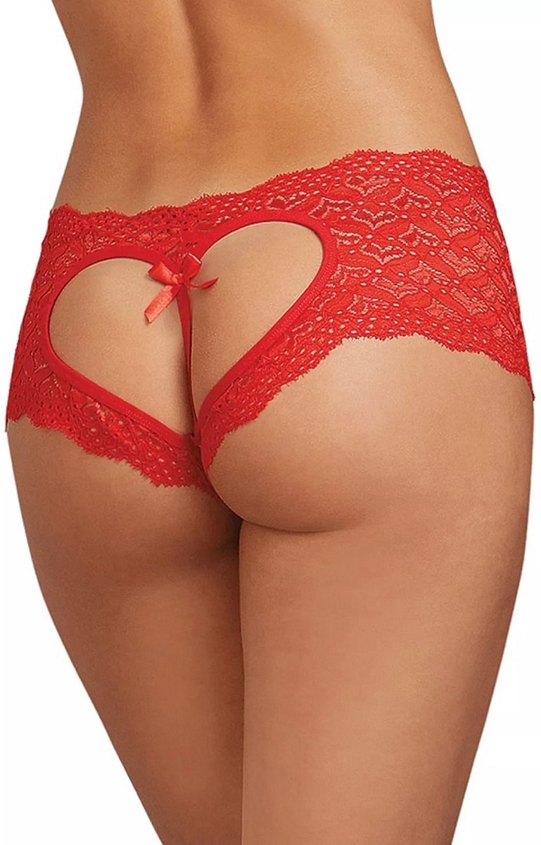 Sexy rood kanten slipMaat: 42