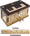 Afbeelding van het spelletje Piano box puzzel geheime doos breinbreker