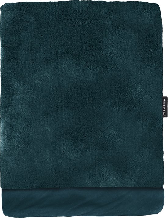 Melli Mello - Love Story - Plaid - Velvet Polyester - Petrolkleur - 130x170 cm