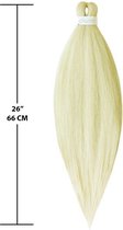 Purfect Hair – 4xProfessionele Pre-Stretched Braiding Hair – 66cm – 613 Blond Haar Nep Haar Extensions– Stijl Haar om te Vlechten