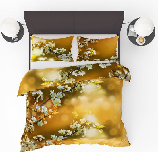 Refined Bedding Dekbedovertrek Blossom Yellow 240 x 200/220 cm