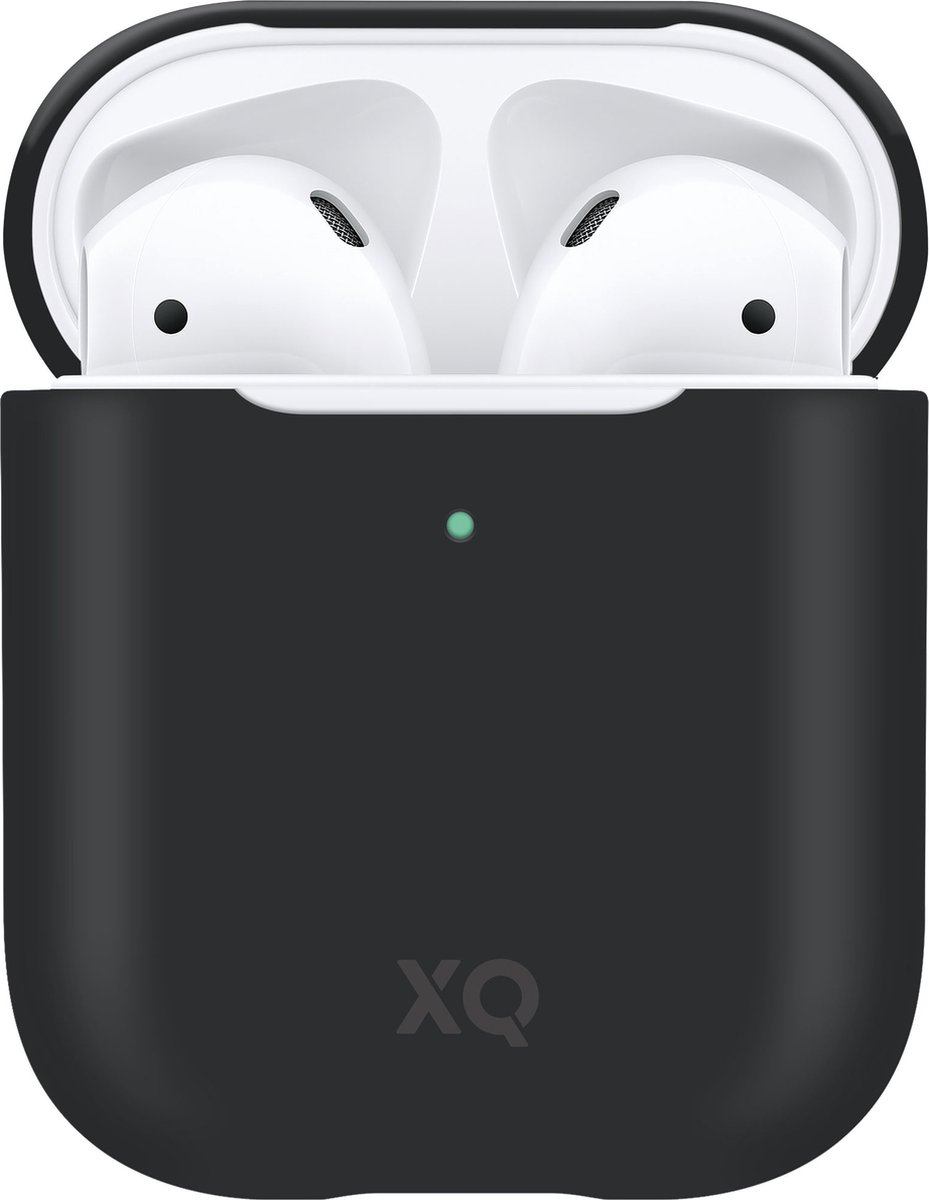 XQISIT Siliconen Hoesje voor Apple AirPods 1 - Zwart