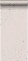Papier peint ESTAhome étoiles vieux rose et or - 139260 - 0,53 x 10,05 m