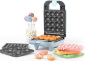 Bol.com Petra Electric - 3 in 1 Wafelijzer (2 wafels) Donut maker (4 donuts) en Cake pop maker (16 cakepops) - Uitneembare en ve... aanbieding