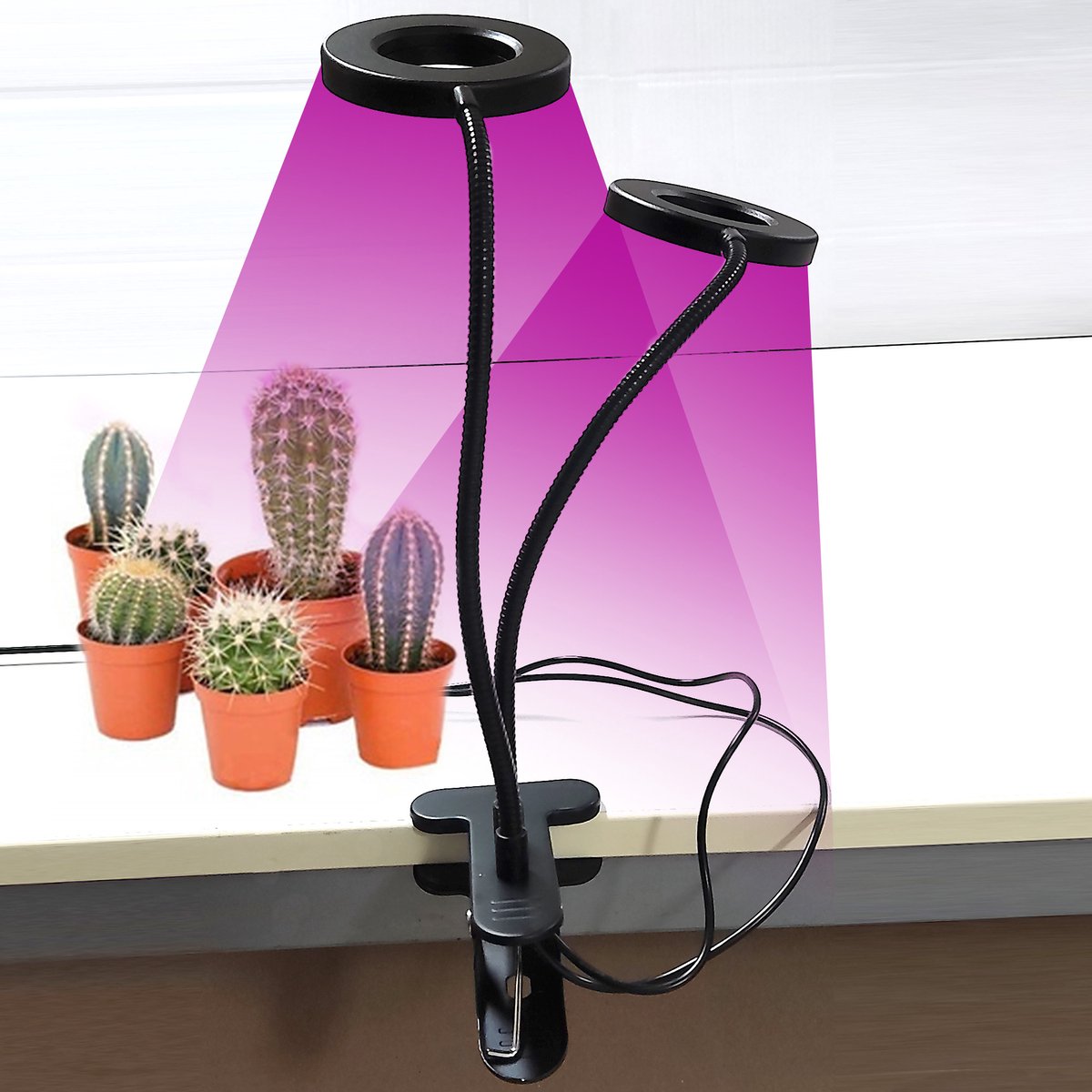 Groeilamp voor planten - Kweeklampen Groei en Bloei - 18 Watt - Automatische Timer