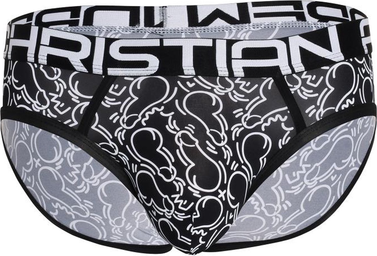 Andrew Christian Pop Art Penis Brief w/ ALMOST NAKED® - MAAT L - Heren Ondergoeds (erotisch) - Slip voor Mans (erotisch) - Mannen Mannen Slip