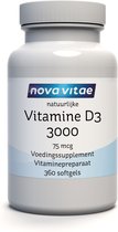 Nova Vitae - Vitamine D3-  3000-  75 mcg - 360 softgels