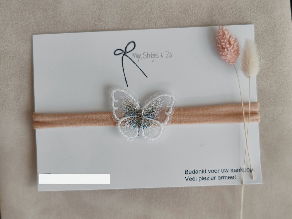 sinterklaas kerst cadeau Haarband witte vlinder