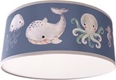 Plafondlamp Zeedieren blauw- Kinderkamer plafondlamp - Plafondlamp Under the sea - Lamp voor aan het plafond