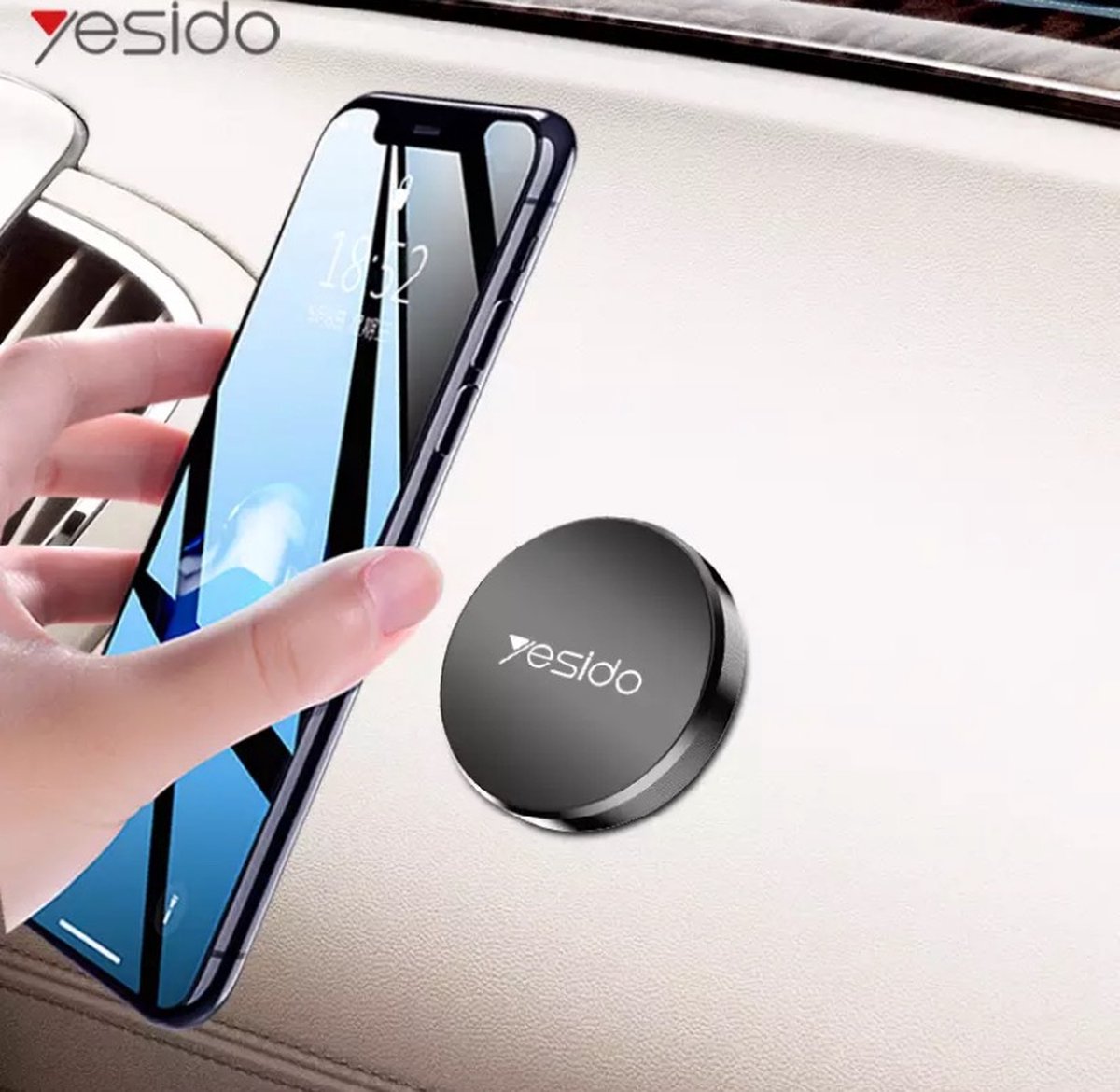 Yesido Magneet Telefoonhouder Auto Plaatje