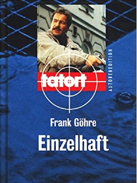 DVD hoes met een man met snor die een pistool vasthoudt. Trefwoord: Tatort Einzelhaft.