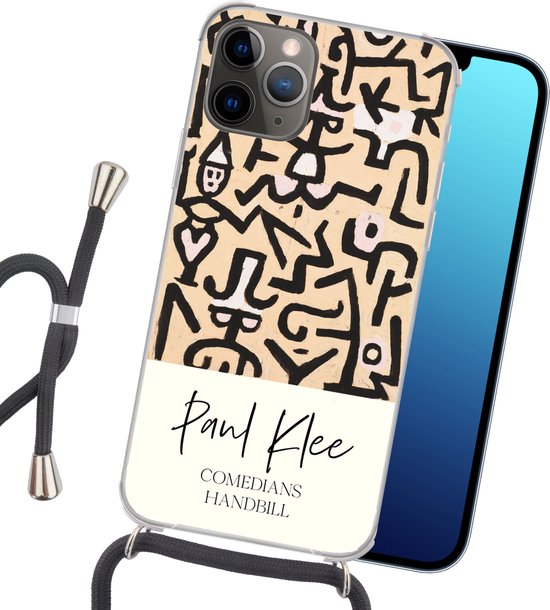 Coque avec cordon iPhone 13 Pro Max - Peinture - Paul Klee - Circulaire des comédiens - Siliconen - Bandoulière - Coque arrière avec cordon - Coque pour téléphone avec cordon - Etui avec corde