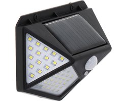 Merkloos Solar Buitenlamp - 2 stuks - 100 Led met Bewegingssensor - Wandlamp