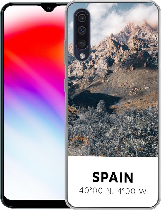 Coque Samsung Galaxy A50 - Espagne - Montagnes - Été - Coque de téléphone en Siliconen