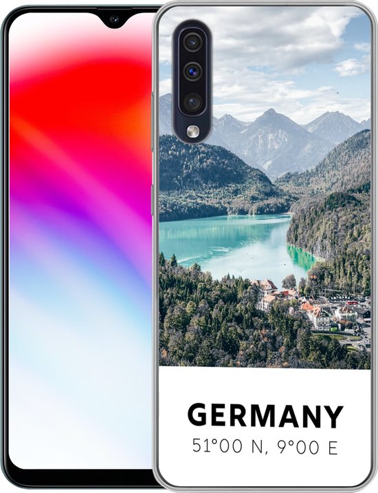 Coque Samsung Galaxy A50 - Allemagne - Montagnes - Lac - Coque de téléphone en Siliconen