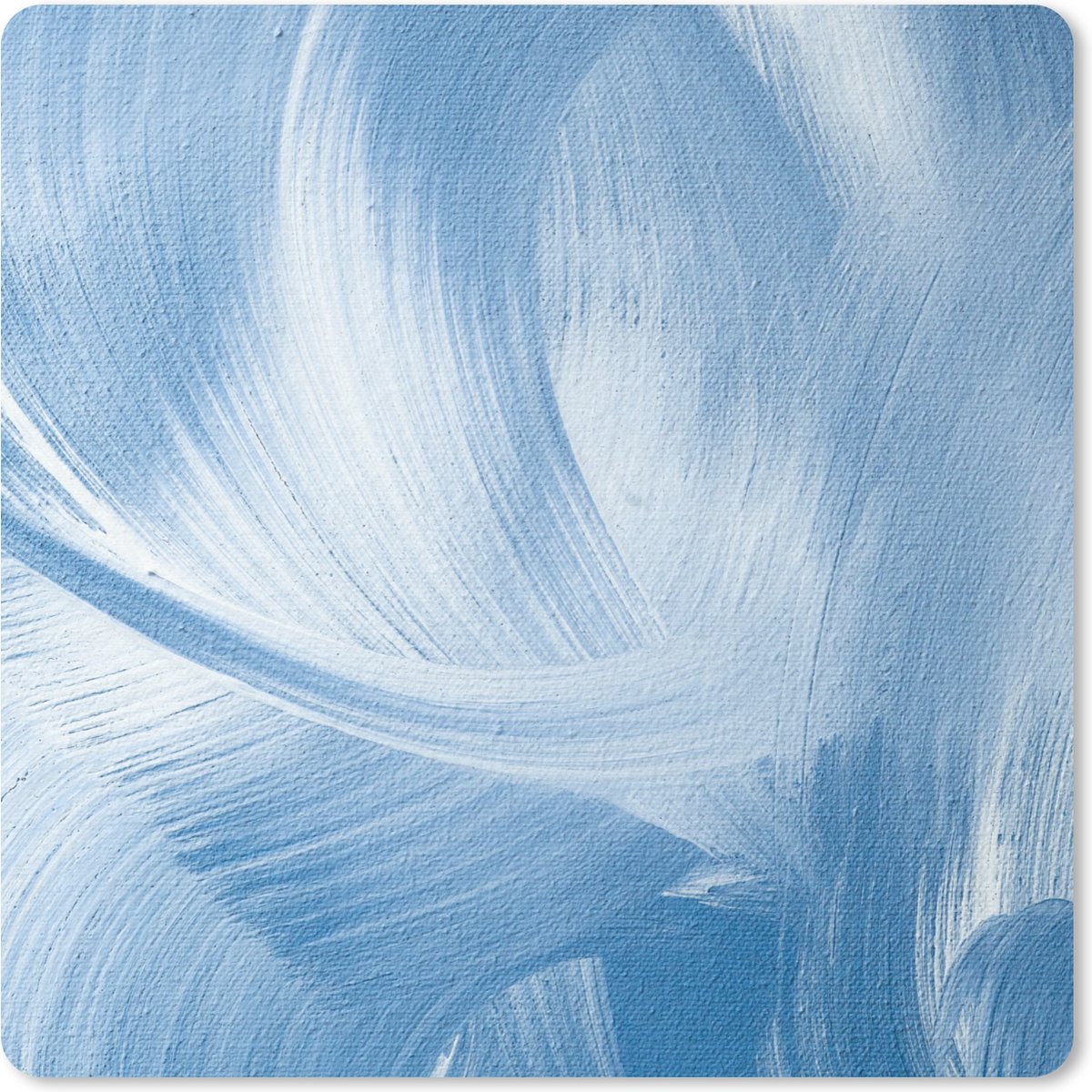 Muismat 30x30 cm - Mousepad Blauw - Acrylverf - Design - Muismatten
