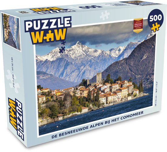 Puzzle Alpes - Lac de Côme - Italie - Puzzle - Puzzle 500 pièces - Sinterklaas présente - Sinterklaas for big kids