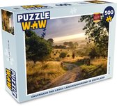 Puzzel Onverhard pad langs landbouwgrond in Engeland - Legpuzzel - Puzzel 500 stukjes