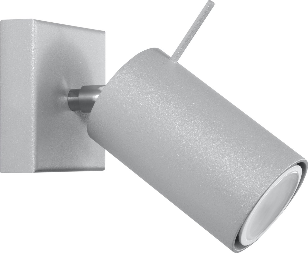 Light Your Home Designer's Lightbox Shades Wandlamp - Modern - Metaal - 1xGU10 - Woonkamer - Eetkamer - Grijs
