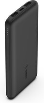 Belkin Boost-Up Charge 10.000 mAh Powerbank - USB-A naar USB-C-Kabel - 3-Poorts - Geschikt voor iPhone - 15W - Zwart