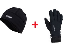 21virages winter fietshandschoenen permafrost met helmmuts- S