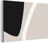 Wanddecoratie Metaal - Aluminium Schilderij Industrieel - Pastel - Minimalisme - Vormen - 60x40 cm - Dibond - Foto op aluminium - Industriële muurdecoratie - Voor de woonkamer/slaapkamer