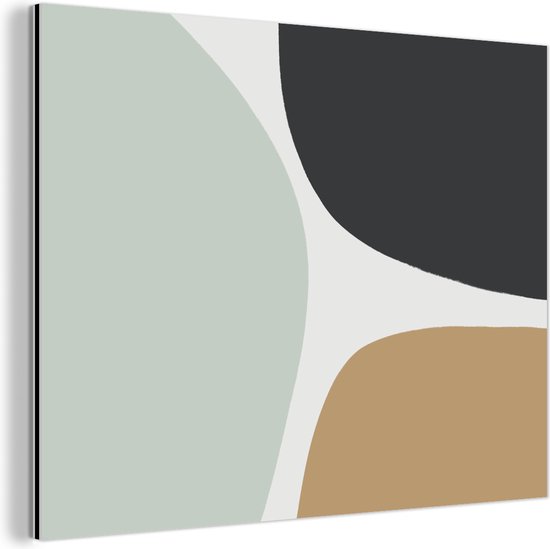 Décoration murale Métal - Peinture Aluminium Industriel - Pastel - Minimalisme - Design - 80x60 cm - Dibond - Photo sur aluminium - Décoration murale industrielle - Pour le salon/chambre