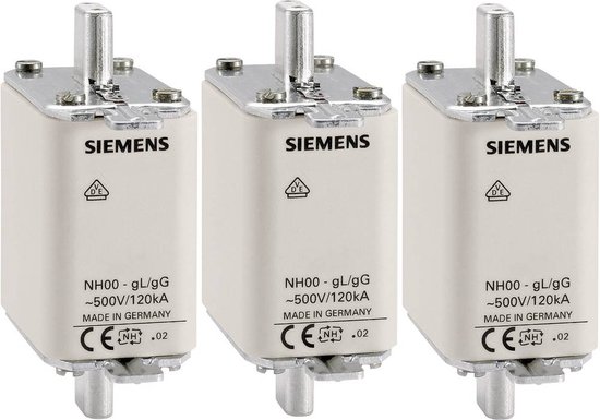 Siemens 3NA3817 NH-zekering Afmeting zekering : 000 40 A 500 V/AC, 250 V/AC 3 stuk(s)