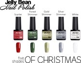 Jelly Bean Nail Polish Gel Nagellak Kerst Set - Five shades of Christmas - UV Nagellak 8ml