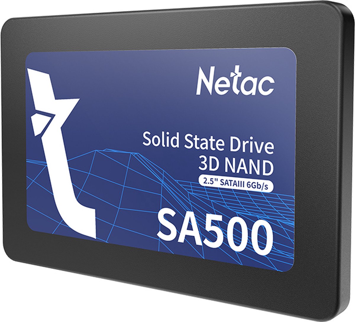 Netac SA500 2.5 SATAIII 3D NAND SSD 480GB, R/W up to 520/450MB/s