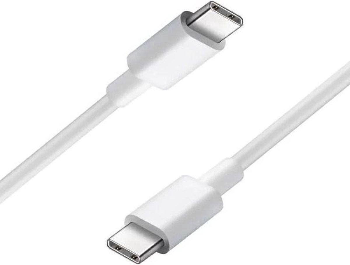 USB-C naar USB-C kabel voor Apple iPhone met Premium Kwaliteit (1 meter) - met Verpacking - sneller snel Laden en synchroniseren - snellader