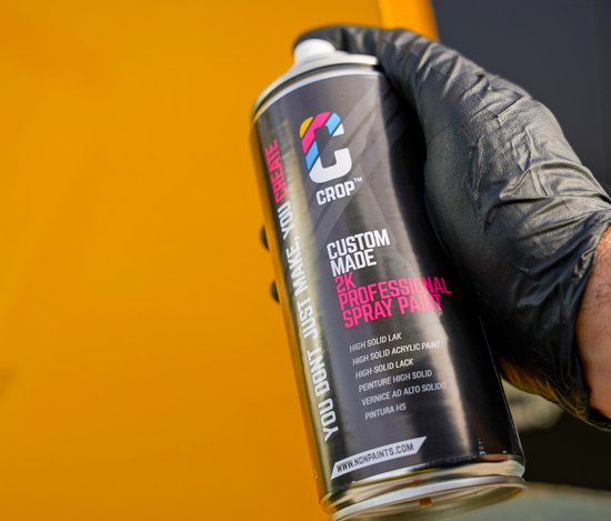 CROP 2K Aérosol NOIR - ULTRA MAT - RAL 9005 - 400ml - peinture aérosol