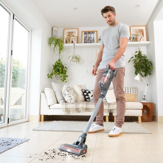 BLACK+DECKER Schoonmaken - 18V ACCU stofzuiger, met accessoires, 1x accu 2.0 Ah, laadstation BHFEA18D1-QW