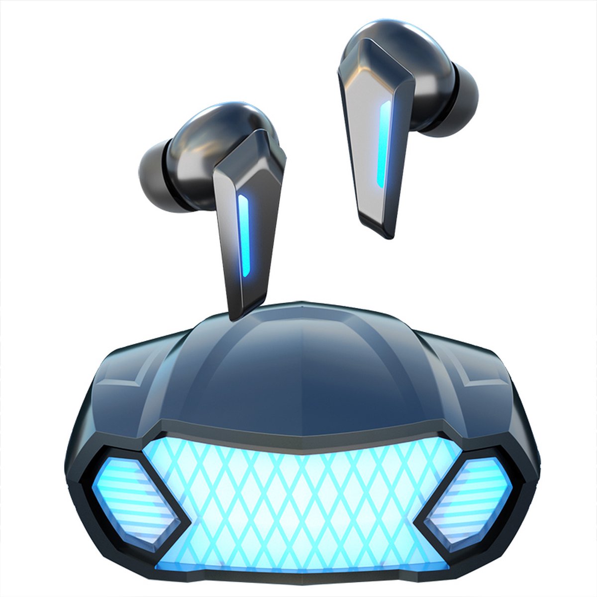 Pro-Care Excellent Quality™ MY5 Gaming No Lag Draadloze Earbuds - Bluetooth 5.2 - LED Lader - Inline-Microfoon - IOS/Android/Bluetooth - Active Noise Reduction - Sweat and Waterproof - Zwart