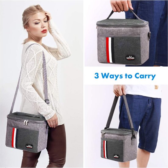 2-in-1 Tote Bag, lunchtas, lekvrije geïsoleerde lunchtas, grote
