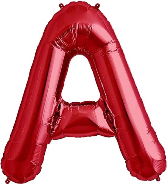Ballonnen - Rood - Letter A - 40cm