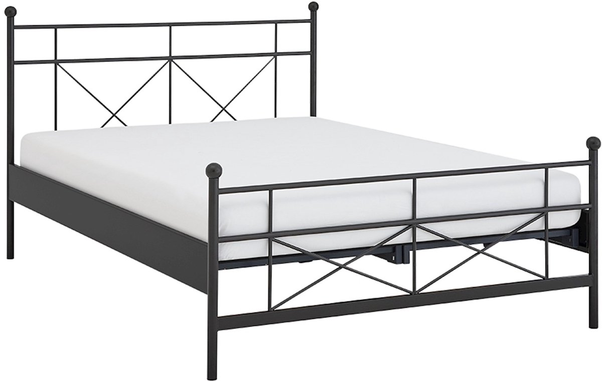 Maxi Bed Milano 2-persoons - 140 x 210 cm - antraciet