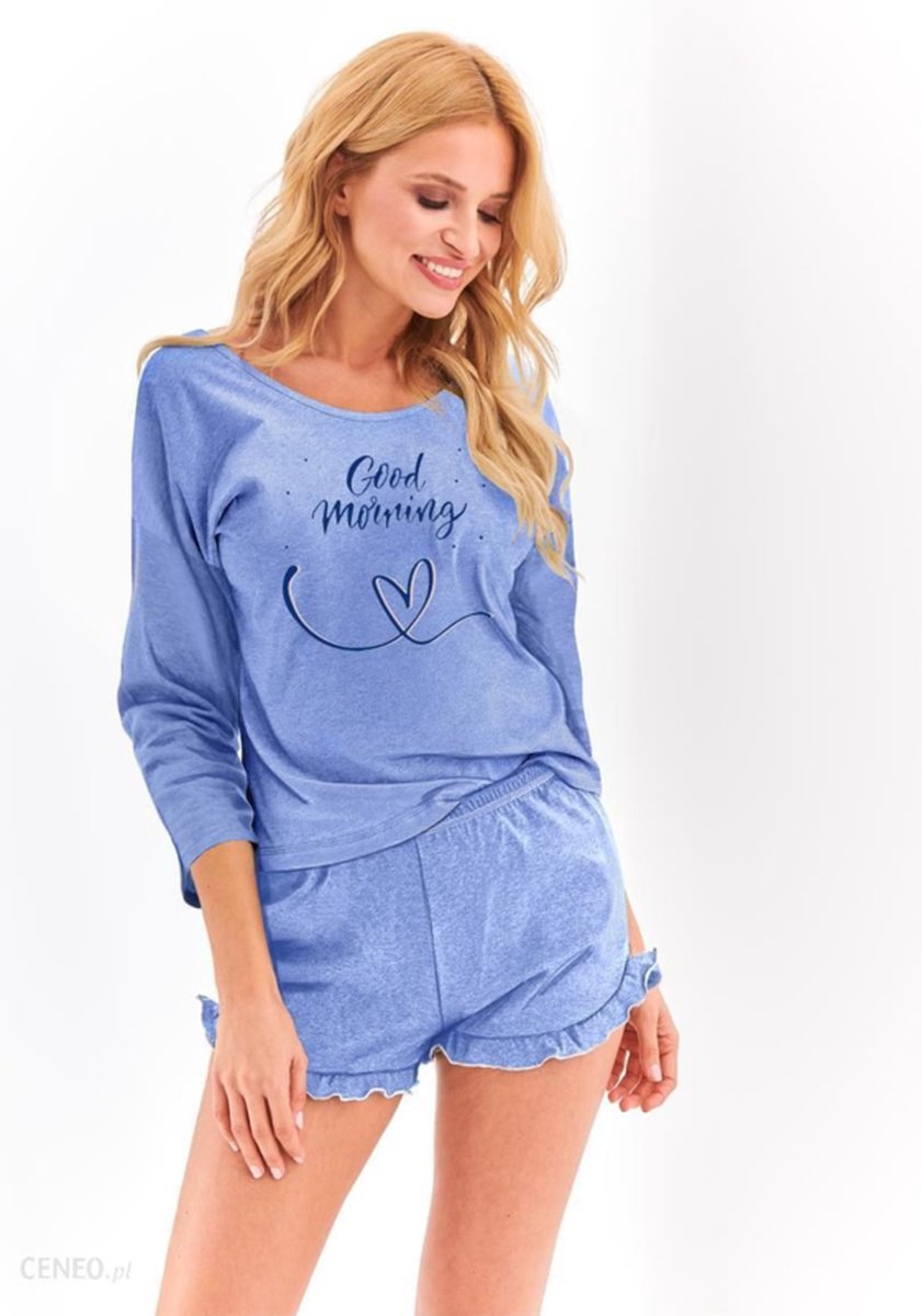 Taro- Judyta- katoenen pyjama - blauw L
