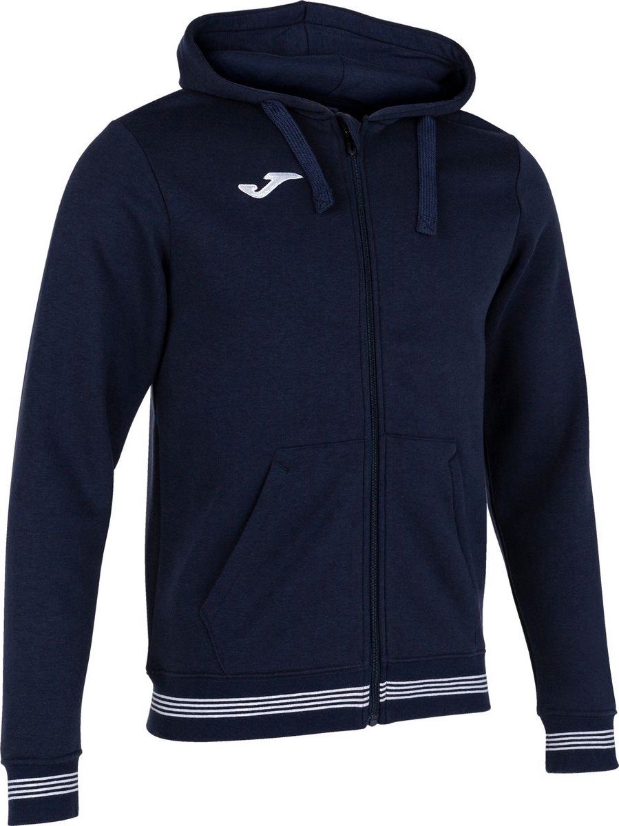 Joma Campus III Jas Met Kap Kinderen - Marine | Maat: 164