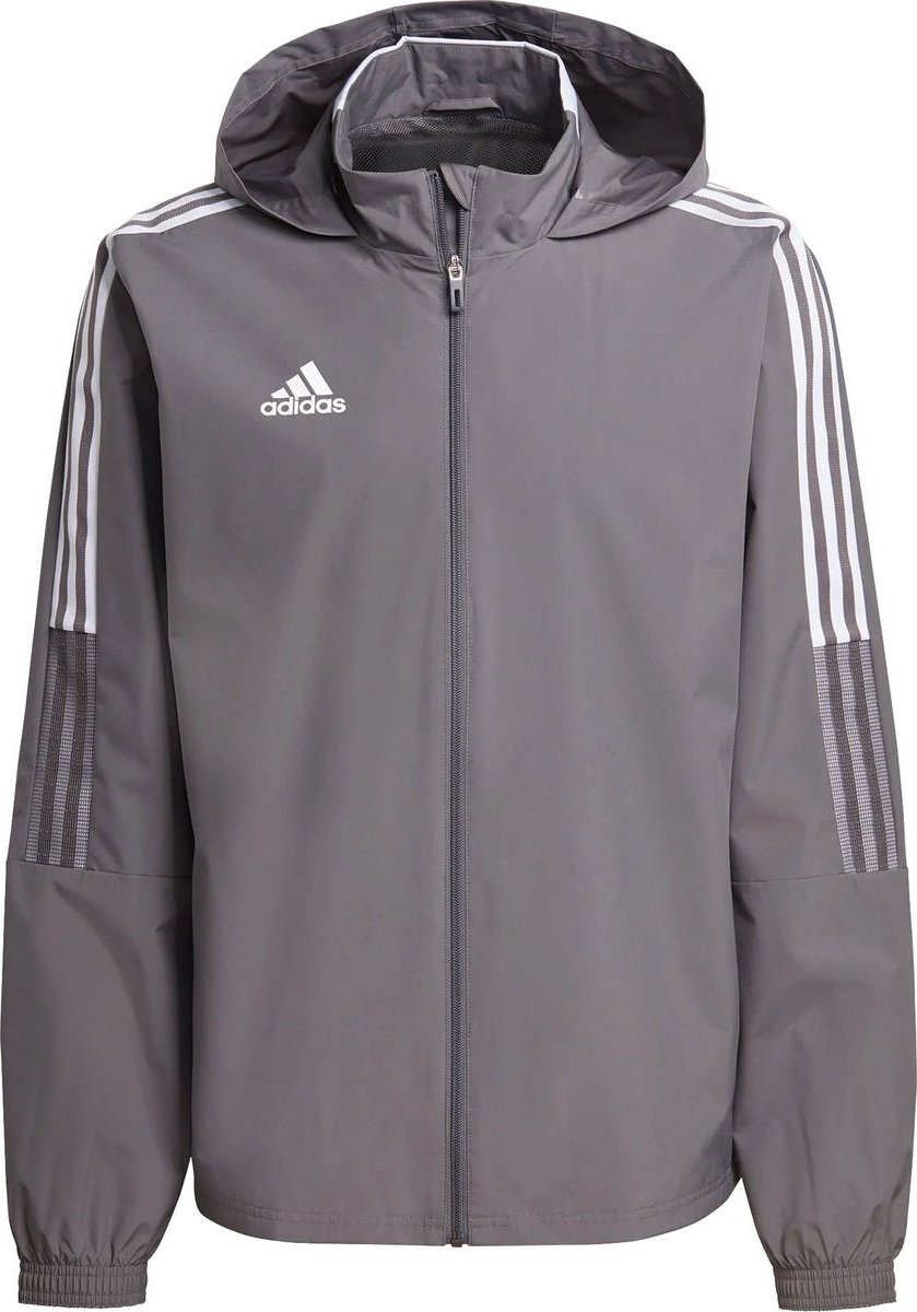Adidas Tiro 21 Allweather Jack Heren - Grijs | Maat: S